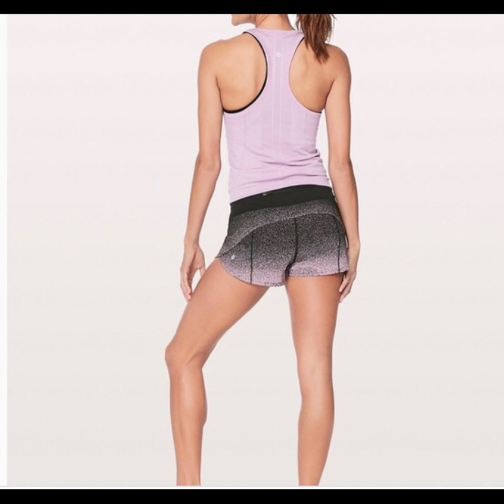 Lululemon 4 pink ombré speed short